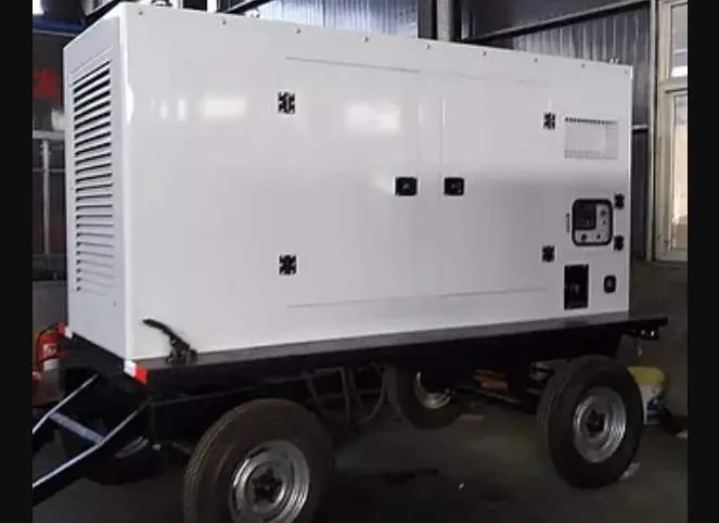 Silent diesel generator ready for rental